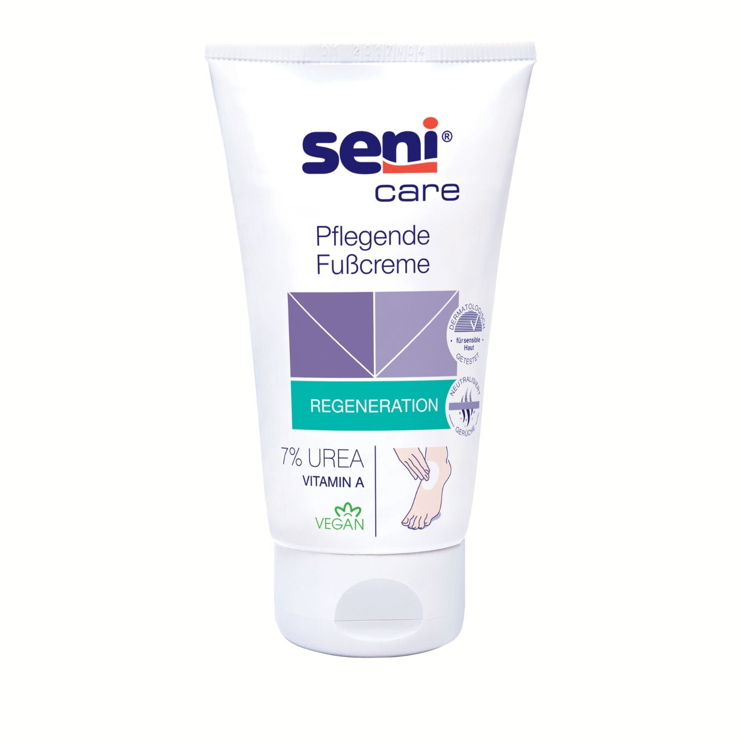 Seni Care Pflegende Fußcreme mit 7% UREA - 100 ml "Regeneration"